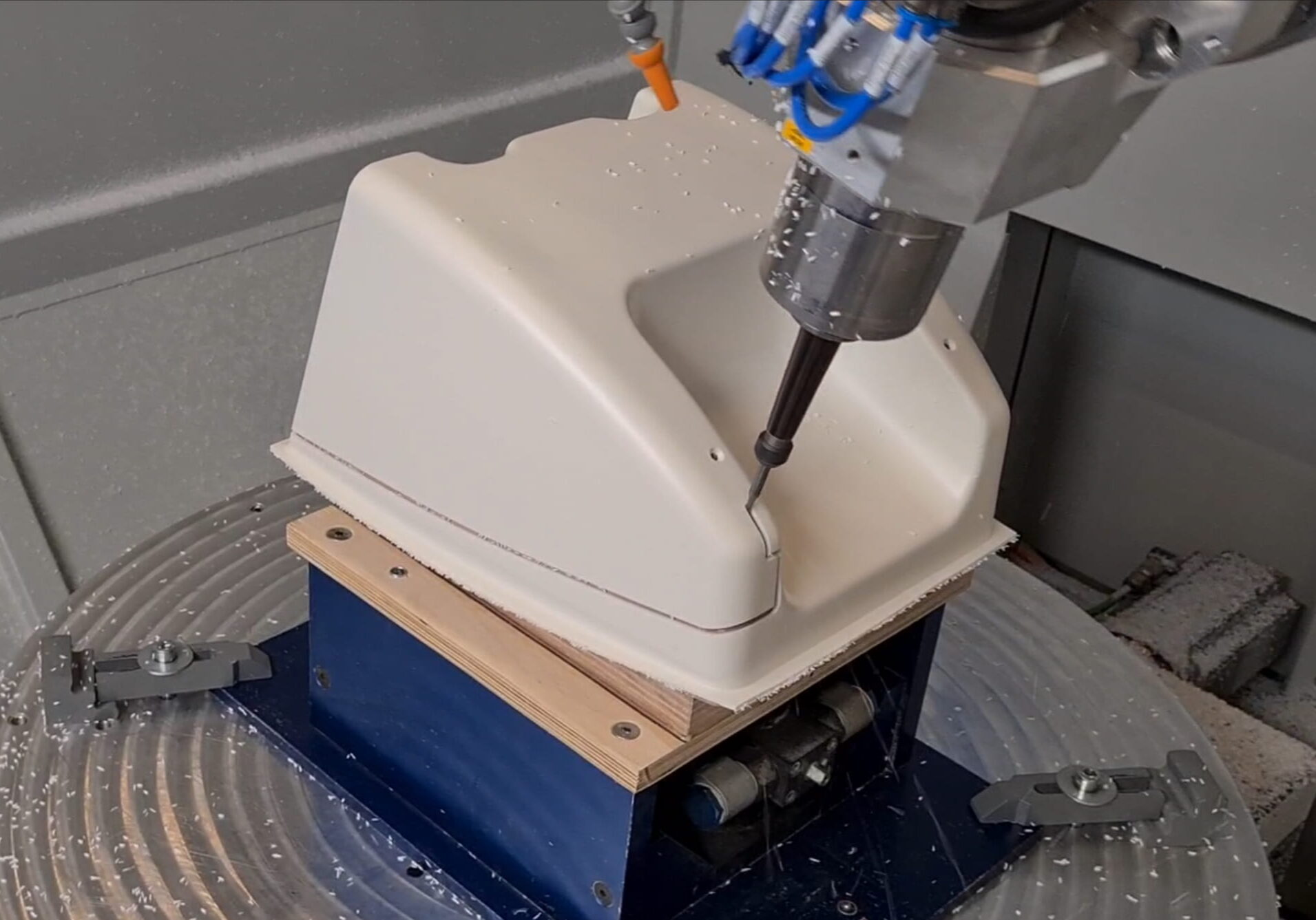 Frezen kunststof product