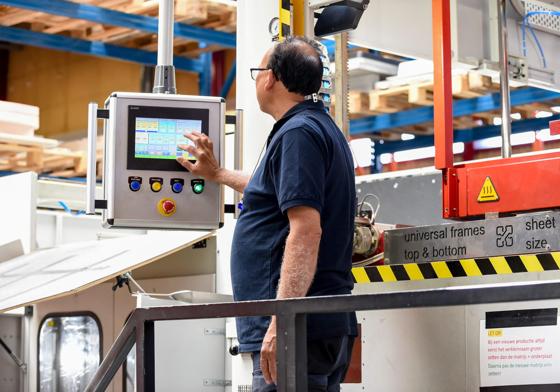 Thermovorm machine bediening